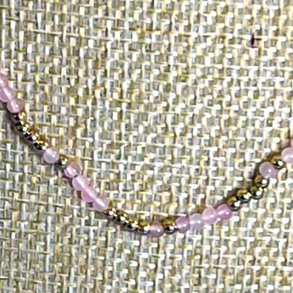 BaubleBar– NWT – Pink and Gold Beaded Necklace - Picture 4 of 7